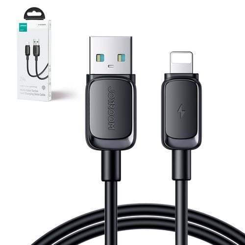 kabel przewód do iphone lightning - usb 2.4a 1.2m czarny na Arena.pl