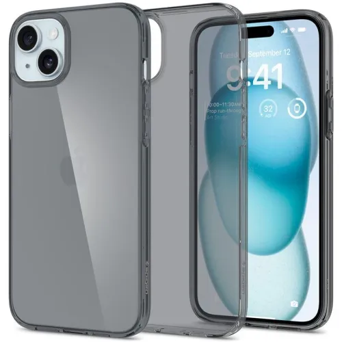 etui spigen crystal flex na iphone 15 plus - szaro-przezroczyste na Arena.pl