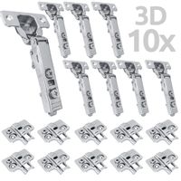 Zawias nakładany HAFELE Metalla+, Samodomyk, Regulacja mimośrodowa, 10 szt