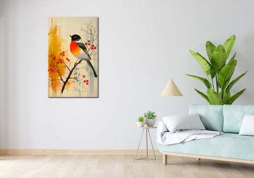 Obraz 60x100cm Jesienny Rudzik na Arena.pl