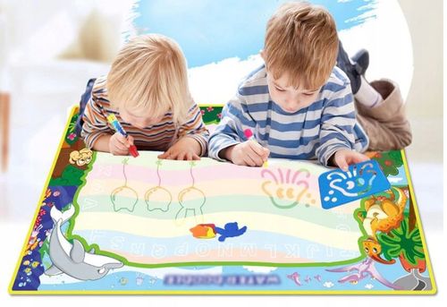 DUŻA MATA WODNA DO MALOWANIA WODĄ PIECZĄTKI 120x90 na Arena.pl