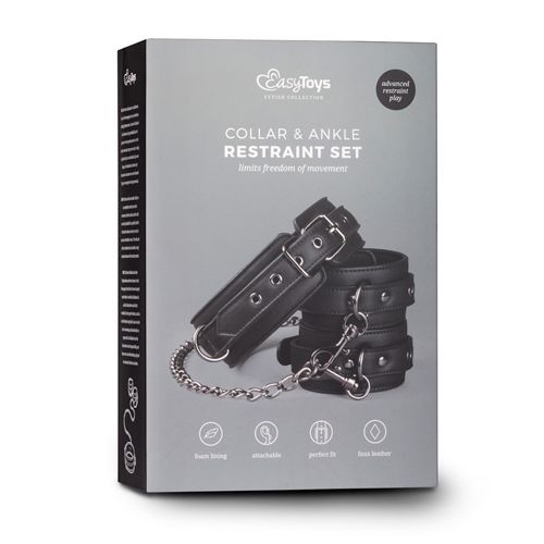 Kajdanki-Leather Collar With Anklecuff na Arena.pl