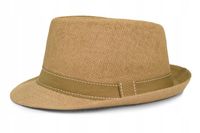 Letni kapelusz męski karmelowy TRILBY 55 Pako Jeans