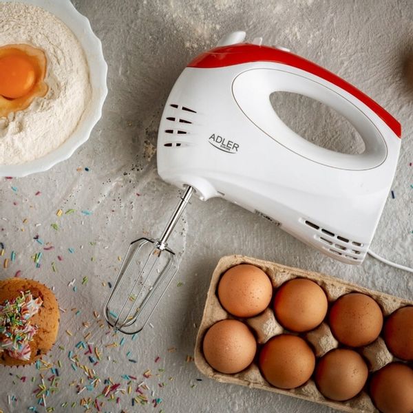 MIKSER RĘCZNY + BLENDER ROBOT KUCHENNY 2 MIESZADŁA 2 TRZEPAKI 300W 5 BIEGÓW zdjęcie 4