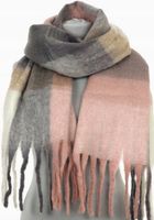 SZALIK SZAL GRUBY Z FRĘDZLAMI VERSOLI MIĘKKI CIEPŁY KOLOROWY DUŻY