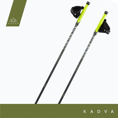 Kije nordic walking KADVA Raylan szary 125 cm Lekkie Karbon Włókno szklane na Arena.pl