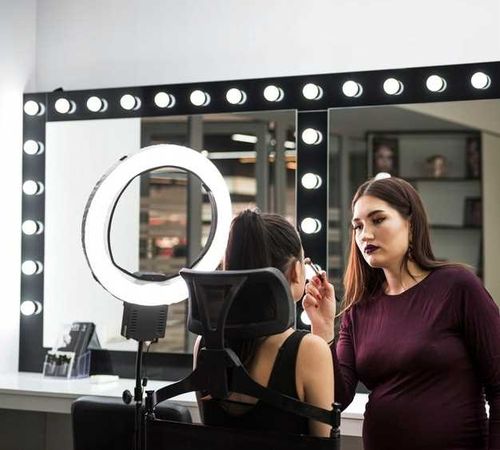 krzesło do makijażu aluminiowe z zagłówkiem na Arena.pl