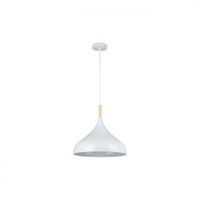 OPRAWA WISZĄCA METALOWA BIAŁA 60W E27 IP20 230V