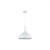 OPRAWA WISZĄCA METALOWA BIAŁA 60W E27 IP20 230V