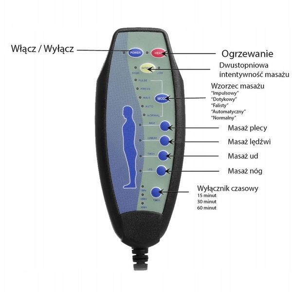 FOTEL MASUJĄCY ROZKŁADANY WYPOCZYNKOWY BRĄZOWY zdjęcie 6