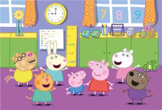 Puzzle podłogowe 40 elementów. Świnka Peppa zdjęcie 2