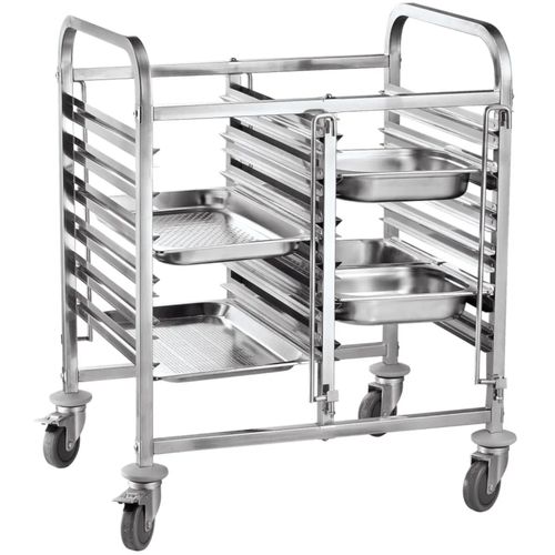 Wózek do transportu pojemników podwójny 12 x GN 1/1 - Hendi 810569 na Arena.pl