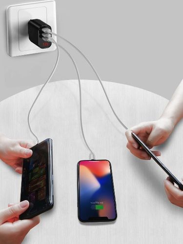 ŁADOWARKA SIECIOWA BASEUS MIRROR TRAVEL 3xUSB na Arena.pl