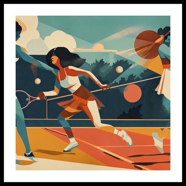 Plakat 60x60cm Mistrzynie Kortu zdjęcie 3