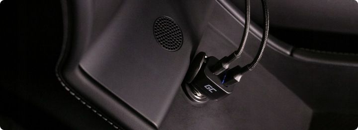 GC Szybka Ładowarka samochodowa USB-C USB 48W ładowanie PD QC 3.0 12V 24V zdjęcie 10