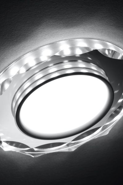 SSP-25 CH/TR+WH 8W LED 230V ring LED biały opr. strop. stała okrągła szlif zdjęcie 2