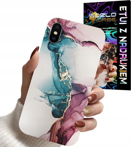 ETUI CASE DO IPHONE X / XS - MARMUR WZORY DLA KOBIET PLECKI OBUDOWA na Arena.pl