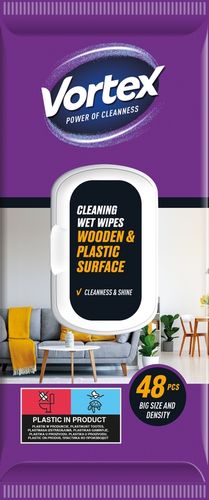vortex chusteczki nawilżane do mebli, flip top, 48 sztuk na Arena.pl
