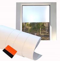 Folia Okienna Mat SZRONIONA Matowa Mleczna Szron Biała 3m x0.6 + RAKLA