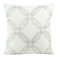 POSZEWKA WELUR VELVET SYMETRYCZNA 45X45 BIAŁA