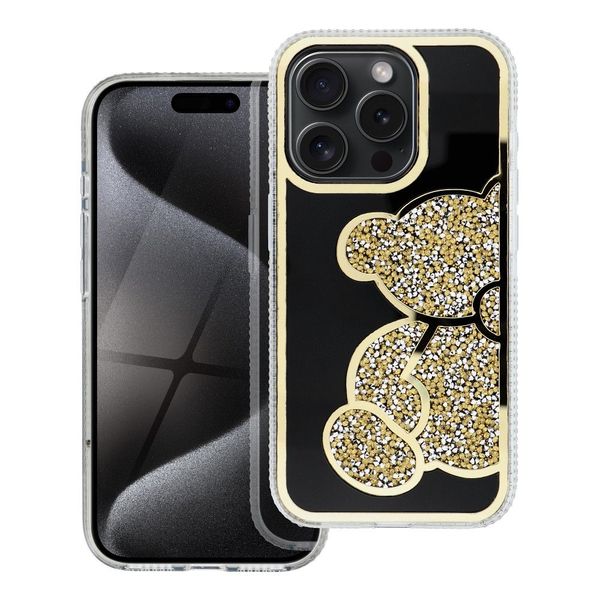 Futerał TEDDY BEAR do IPHONE 16 Pro Max złoty zdjęcie 1