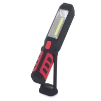 Lampa latarka warsztatowa 3w1 led cob akumulator z lampą ostrzegawczą