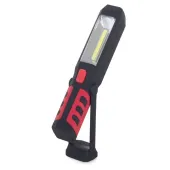 Lampa latarka warsztatowa 3w1 led cob akumulator z lampą ostrzegawczą