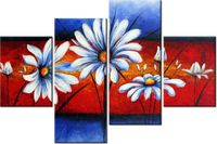 140CM 70 OBRAZ POLNE KWIATY ŚCIENNY