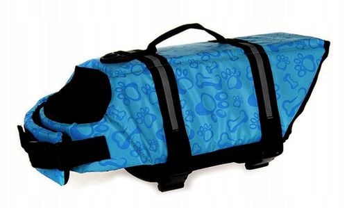 KAMIZELKA RATUNKOWA DLA PSA do WODY KAPOK do PŁYWANIA ODBLASK NIEBIESKA r S na Arena.pl