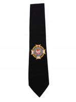 Krawat czarny Haft ZOSP dla Straży