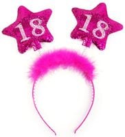 Opaska z gwiazdkami 18, różowy