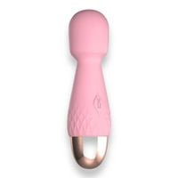 power escorts   mini wand de luxe pink   11,6 cm / 4.5 inch silicone