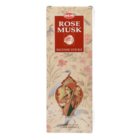 kadzidełka hem rose musk 20szt. box 6 opak