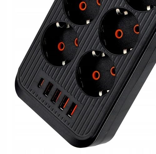 Przedłużacz Listwa Zasilająca Sieciowa 3M 10 Gniazd + 5X USB Ładowarka na Arena.pl