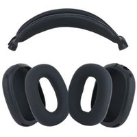 etui silikonowe apple airpods max czarny komplet osłon 3w1 ochraniacze case