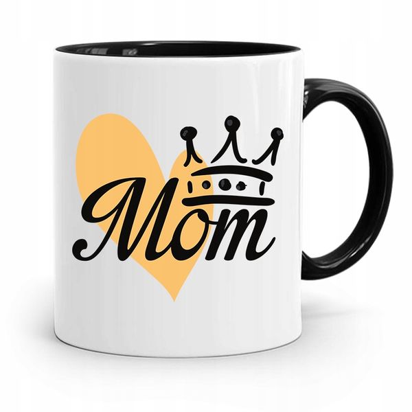 Kubek Czarny Prezent Dla Mamy Matki Mamusi Mom Z Nadrukiem Ze Zdjęciem zdjęcie 1