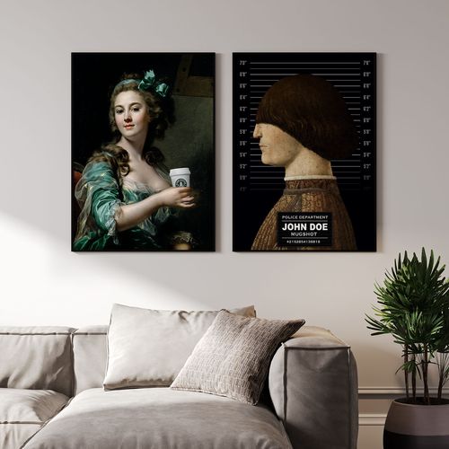 Zestaw dwóch plakatów obrazów 21x29,7 cm A4 na Arena.pl