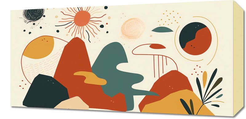 Obraz 60x30cm Kosmos Barw zdjęcie 1