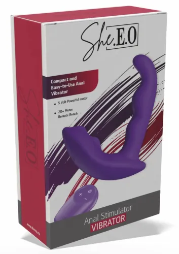 she.e.o anal stimulator vibrator z pilotem, 10 trybow, silikonowy na Arena.pl