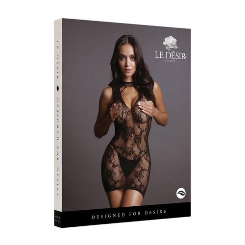 high neck lace mini dress - one size na Arena.pl