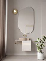 Designerskie Lustro ścienne asymetryczne 55x85 cm