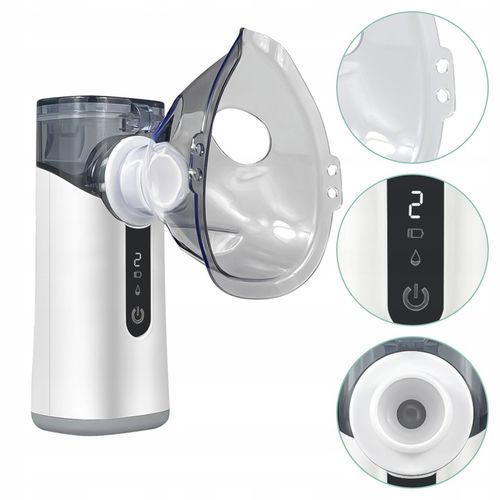 INHALATOR NEBULIZATOR DLA DZIECI DOROSŁYCH SIATECZKOWY PRZENOŚNY BEZPRZEWOD na Arena.pl
