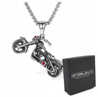 Zawieszka Motocykl Chopper dla Motocyklisty Oksydowana Stal 316L