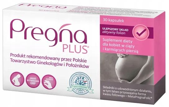 PREGNA PLUS 30 kaps. witaminy dla kobiet w ciąży zdjęcie 1