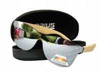 Okulary Polaryzacyjne Lustrzanki Drewniane Nerdy