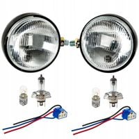 Lampy przednie C-360 C-330 C-385 C-4011 Ursus z żarówkami H4 | metalowe