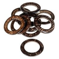 Drewniane KÓŁKA KOKOSOWE do makramy ringi 20mm / 30mm 10szt.