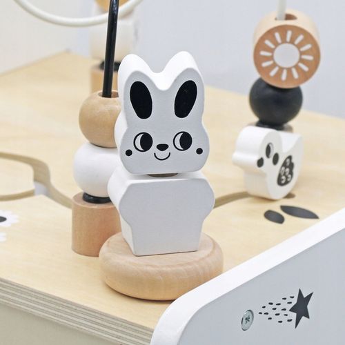 Drewniany pchacz 6w1, chodzik dla dzieci z funkcją stolika edukacyjnego na Arena.pl