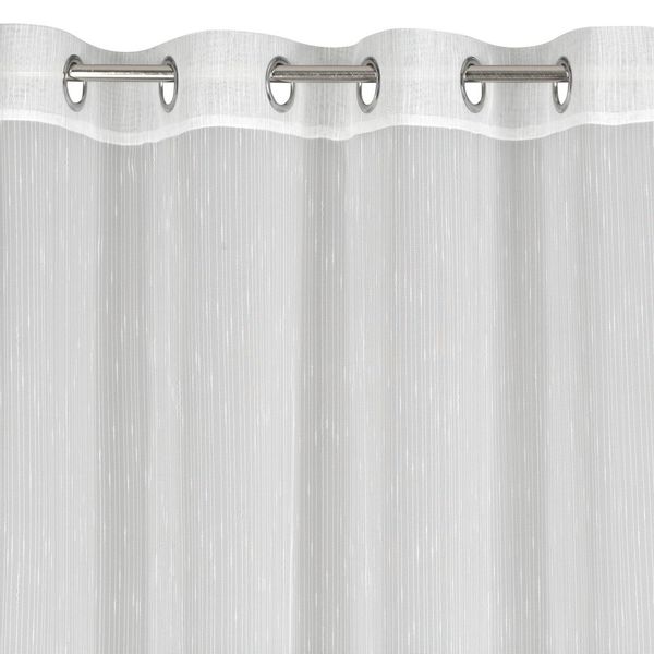 Firana gotowa na przelotkach PILAR 350x250 Eurofirany biała zdjęcie 3