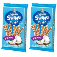 Flis Rurki Happy Swing o smaku kokosowym 150g x 2 sztuk